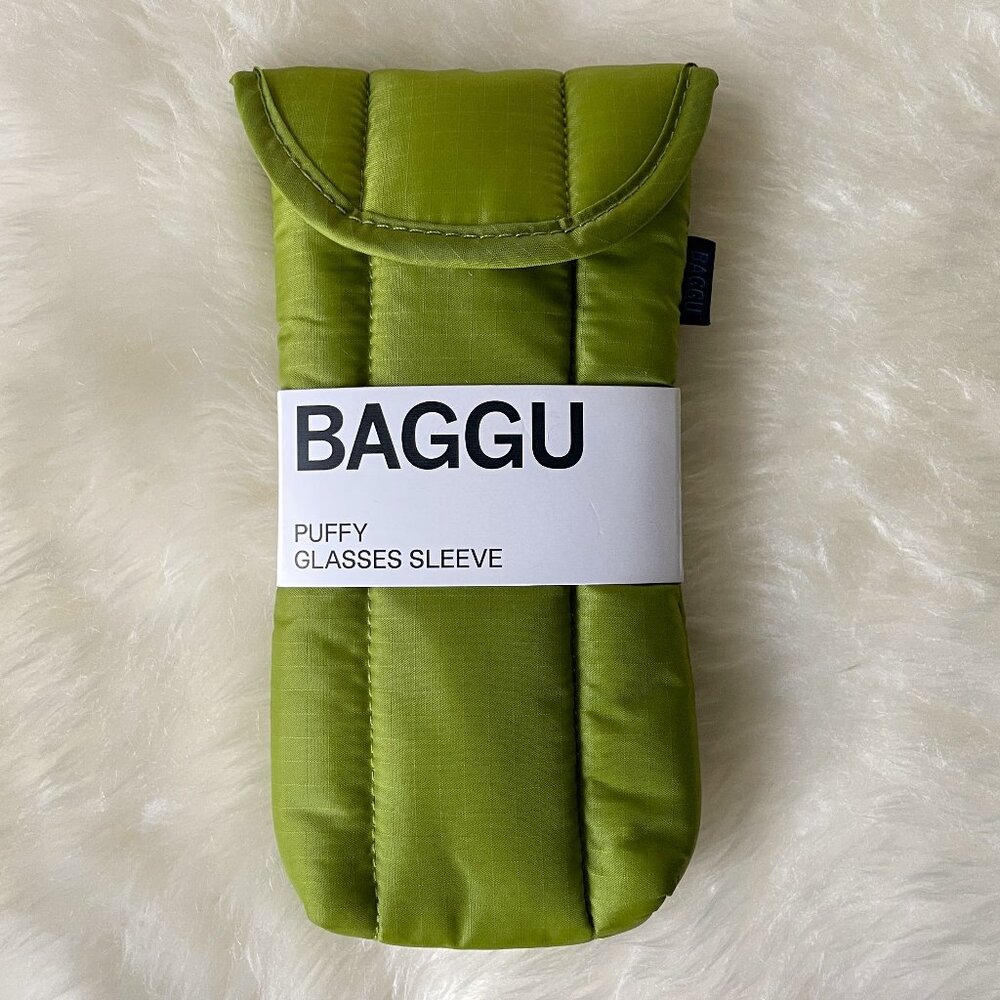 NWT Baggu Puffy Glasses Sleeve - Green Juice